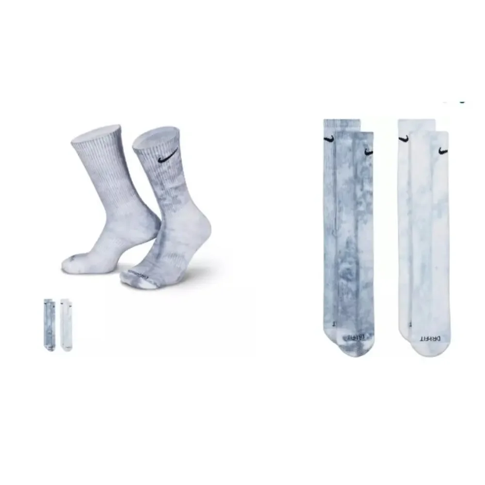 New NWT Nike Everyday Plus Cushioned Tie-Dye‎ Crew Socks 2 Pack Men's 12-15